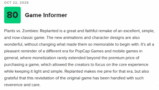 》M站开分最高77！出色且忠实的重制凯发K8国际版《植物大战僵尸：重植版(图2)