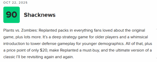 》M站开分最高77！出色且忠实的重制凯发K8国际版《植物大战僵尸：重植版(图5)